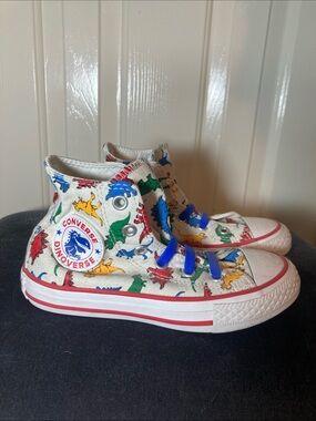 Converse All Star High Tops Dinosaurs Dinoverse Size 11 Kids